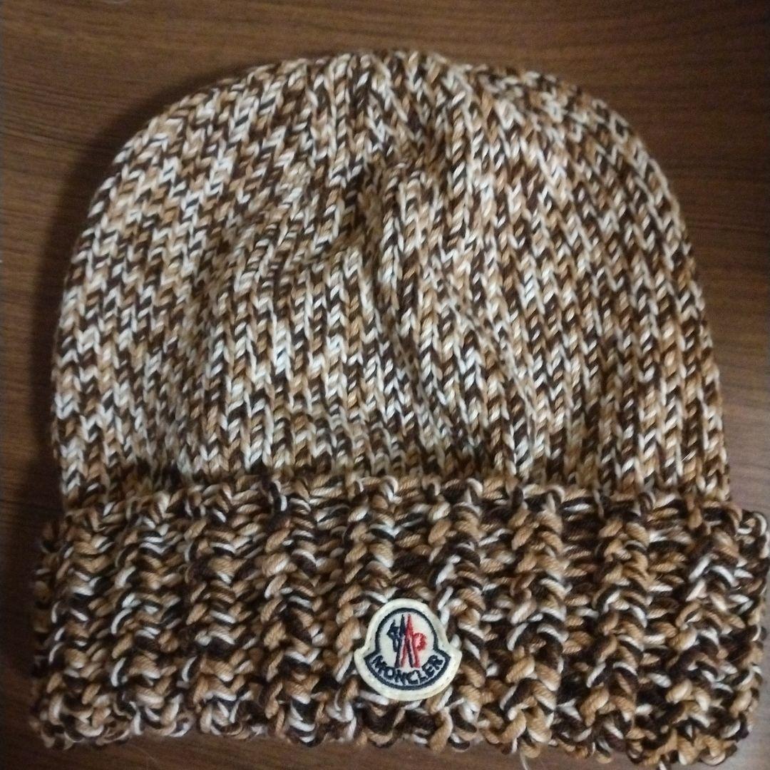 MONCLER モンブラン ニット帽 ブラウン系