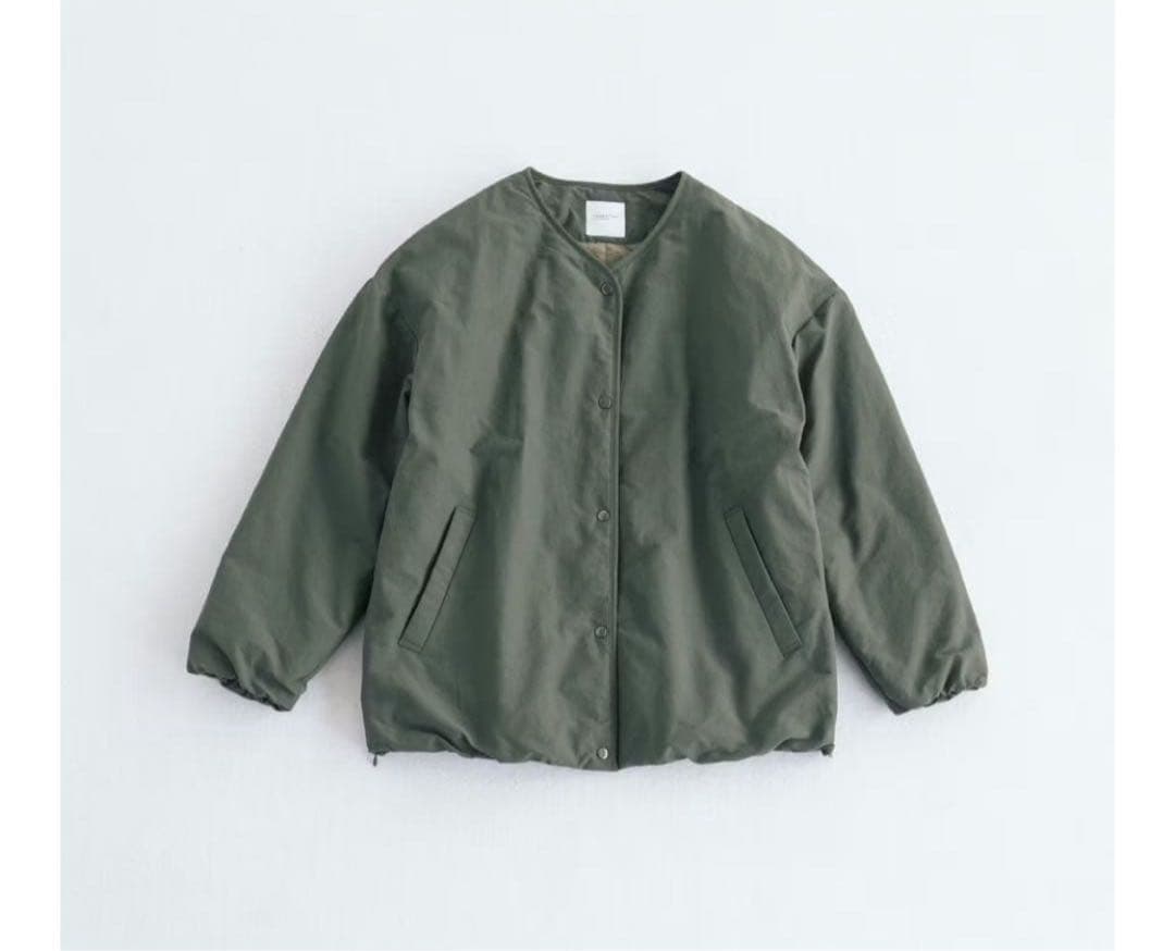 ふんわり軽くてあったかい　洗えるショート丈コート