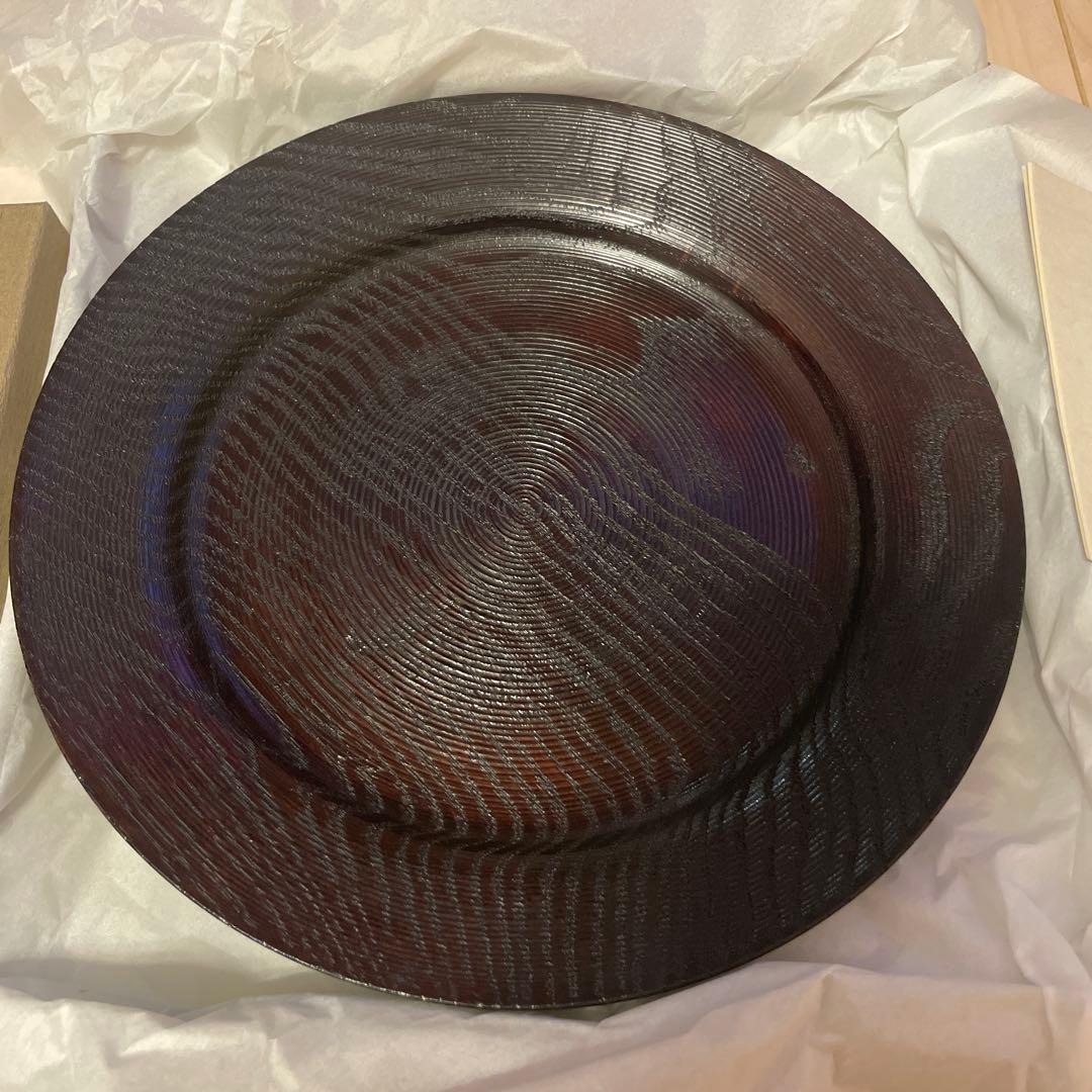 沢栗漆皿　村瀬 治兵衛　新品未使用