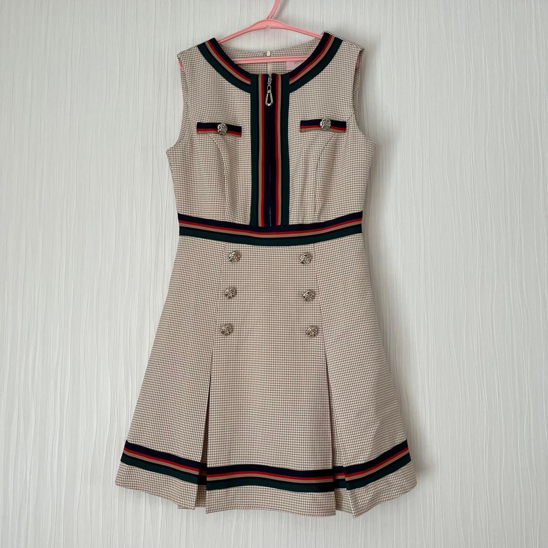 ⭐️土日限定セール⭐️ 極美品　ソブレ　SOBRE　キャバドレス　ノースリーブ　千鳥