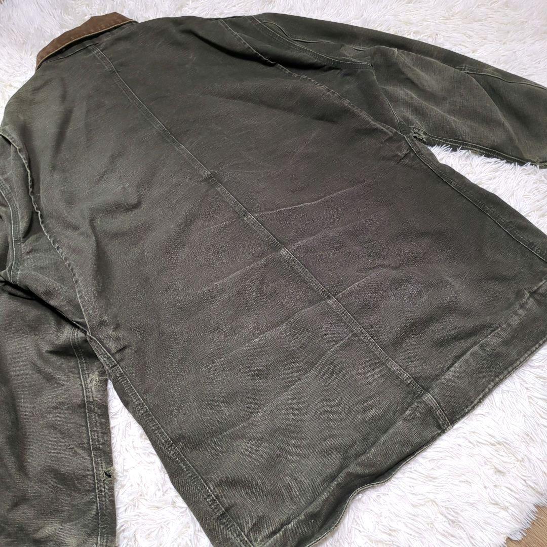 人気色 Carhartt カーハート ダックワークジャケット モスグリーン XL