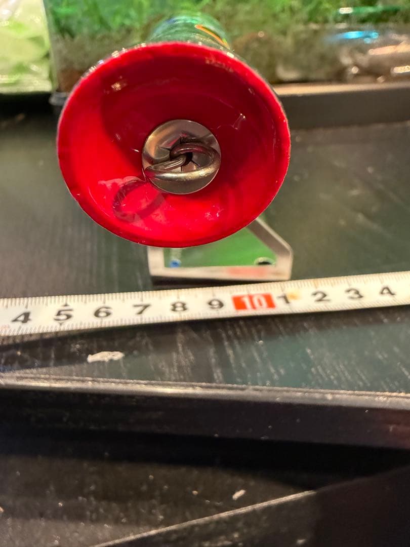 トランペットポッパー 未使用 アワビ貼り 赤カップ