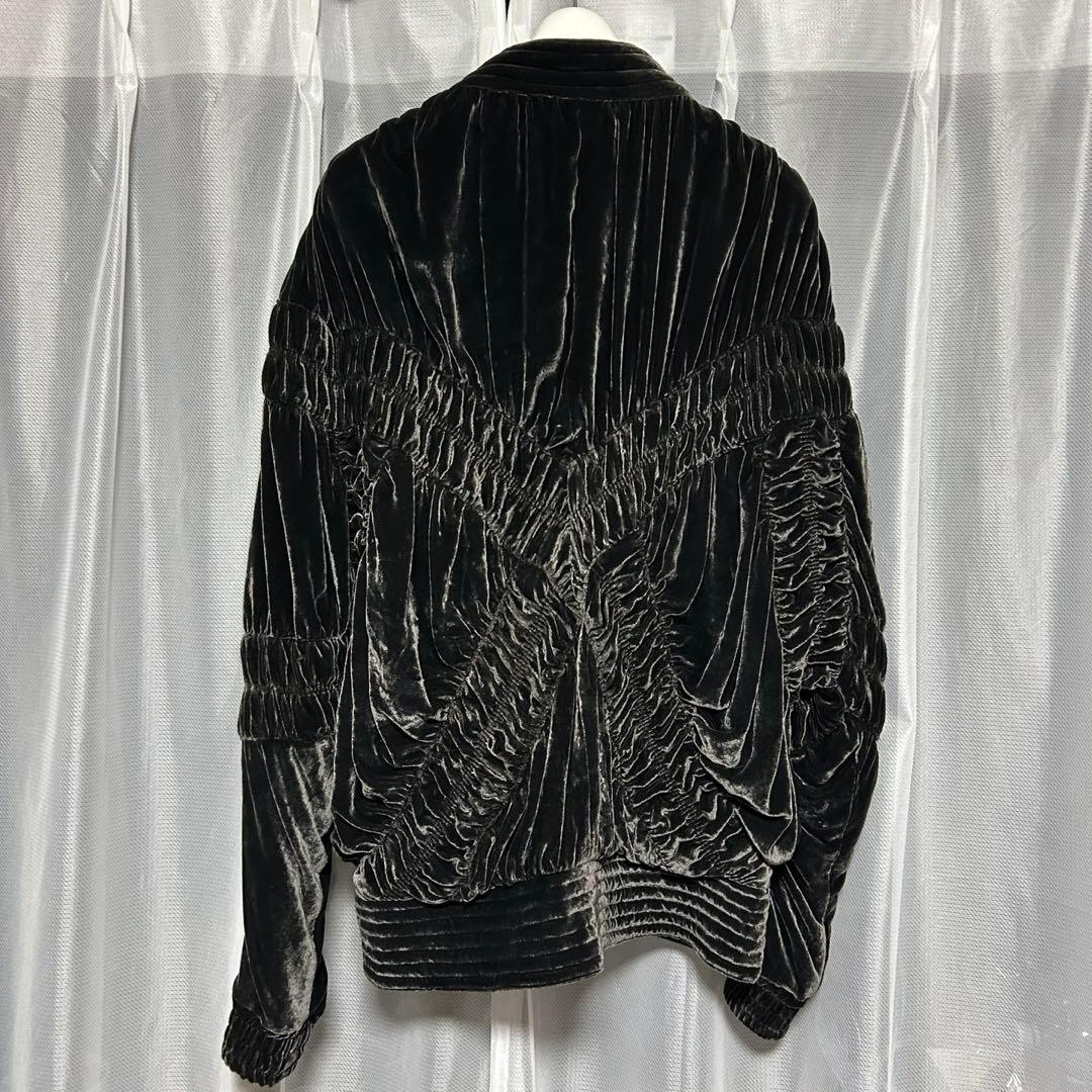 ジャケット・アウター FUMIKA_UCHIDA VELVET GATHERED BLOUSON