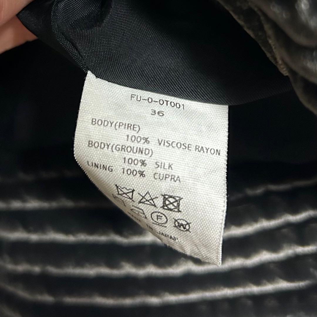 ジャケット・アウター FUMIKA_UCHIDA VELVET GATHERED BLOUSON