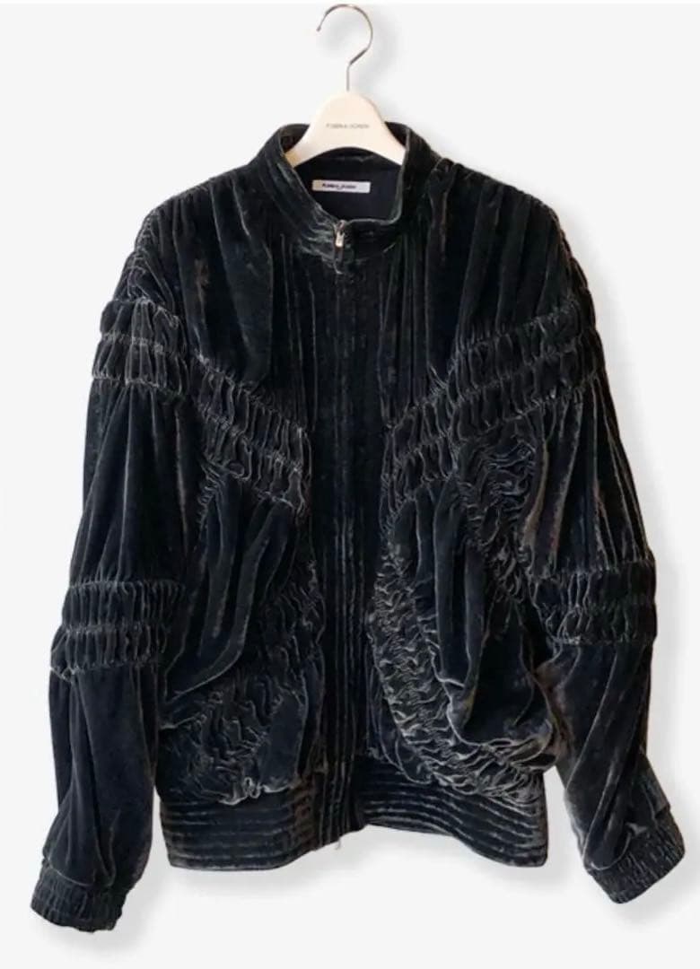 ジャケット・アウター FUMIKA_UCHIDA VELVET GATHERED BLOUSON
