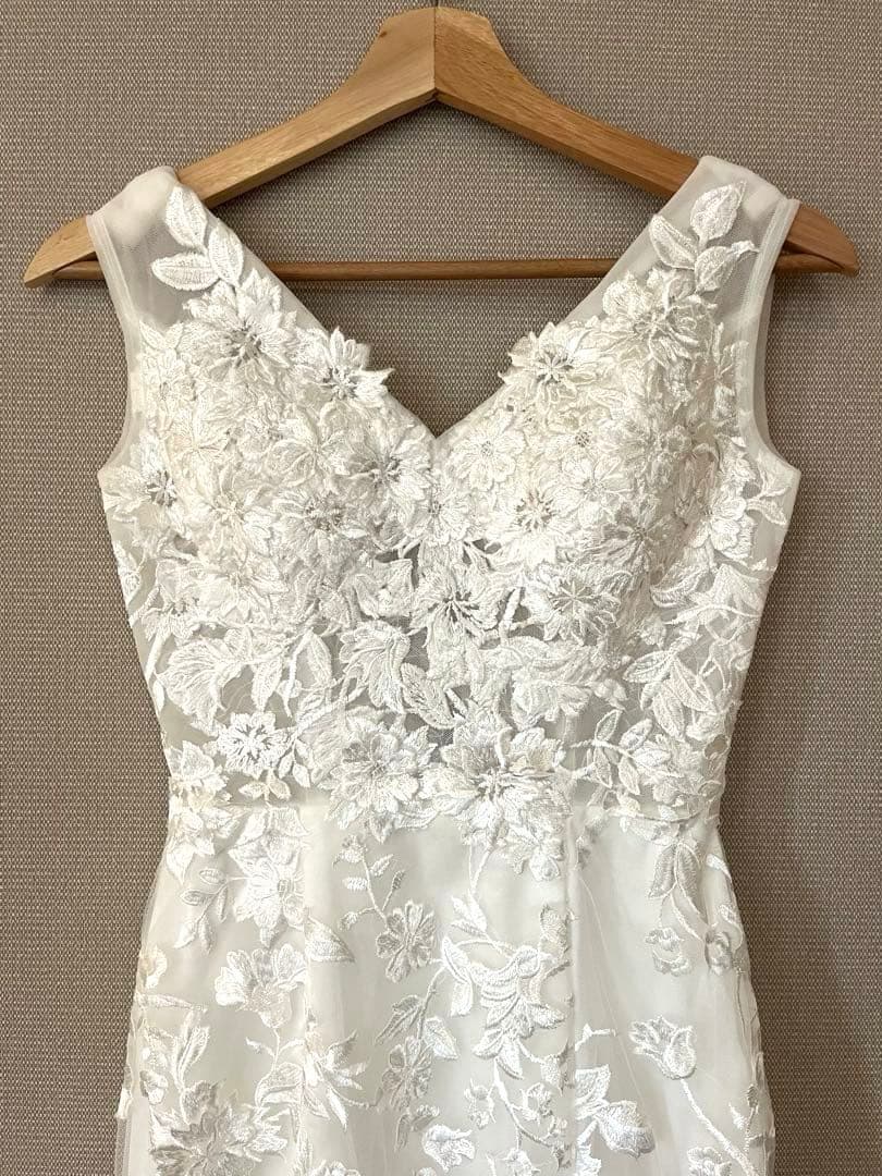 【着用画あり】グレースシトラス マーメイドドレス5号/ホワイト/レース