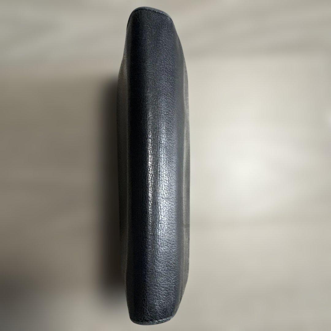 【CHANEL】カメリア 二つ折り長財布 レザー ブラック（シャネル）