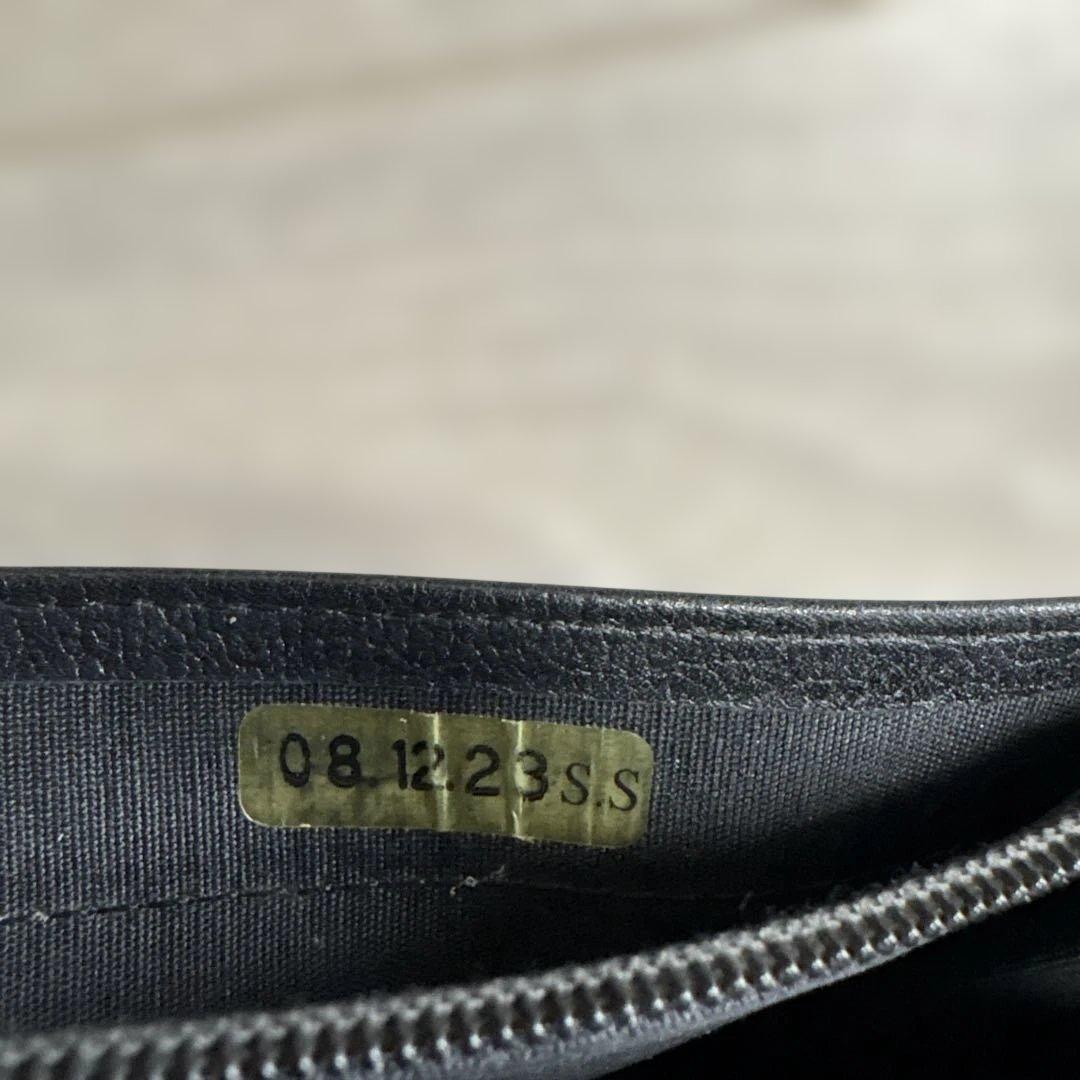 【CHANEL】カメリア 二つ折り長財布 レザー ブラック（シャネル）