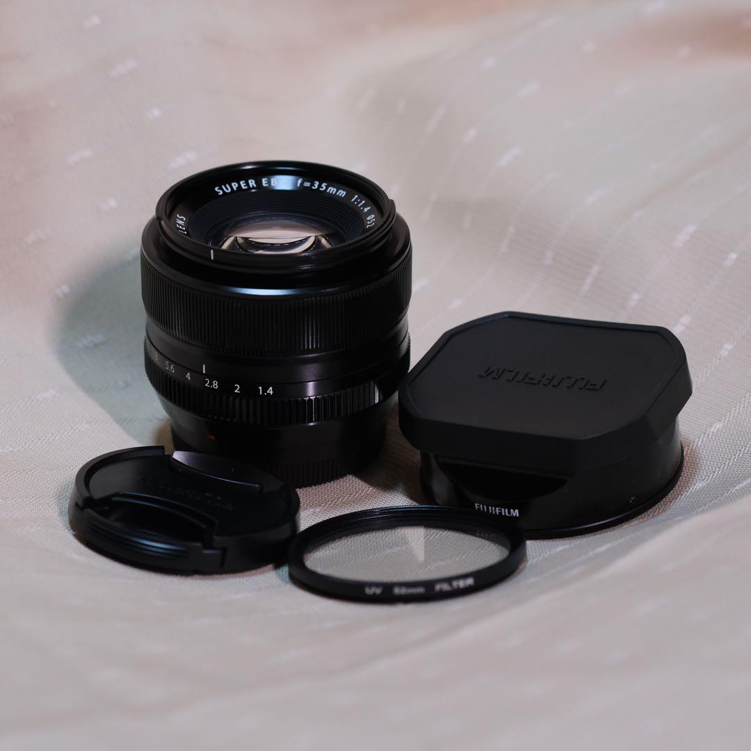 FUJIFILM XF35mm F1.4 R 社外レンズ保護フィルター付