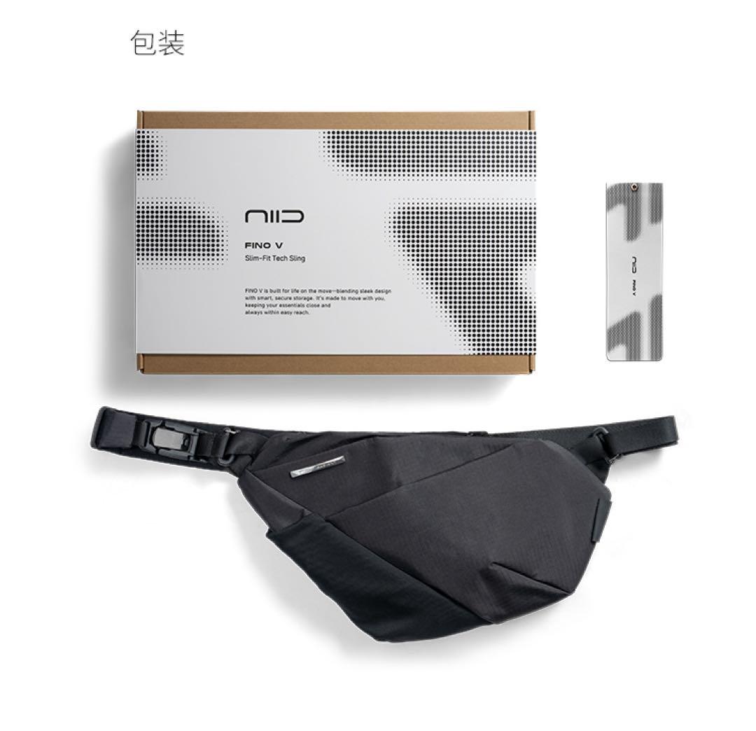 NIID FINO V 多機能スリングバッグ Gray 右掛け