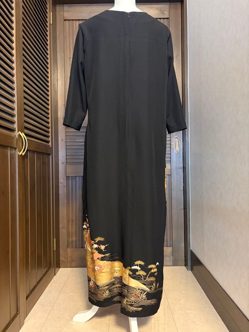 tani様確認画面☆ 着物リメイク　黒留袖　ロングワンピース