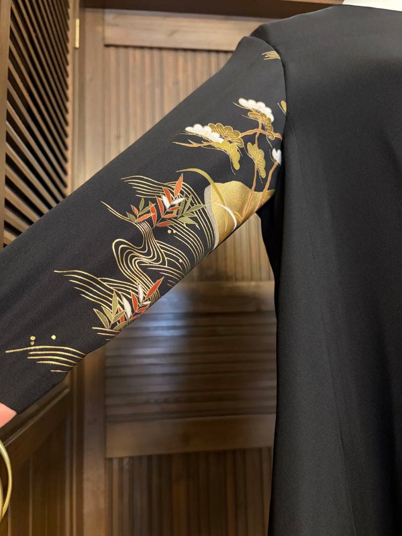 tani様確認画面☆ 着物リメイク　黒留袖　ロングワンピース