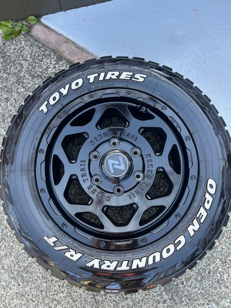 オープンカントリーRT 16 インチ　アルミホイールセット④ハイエース　熊本市