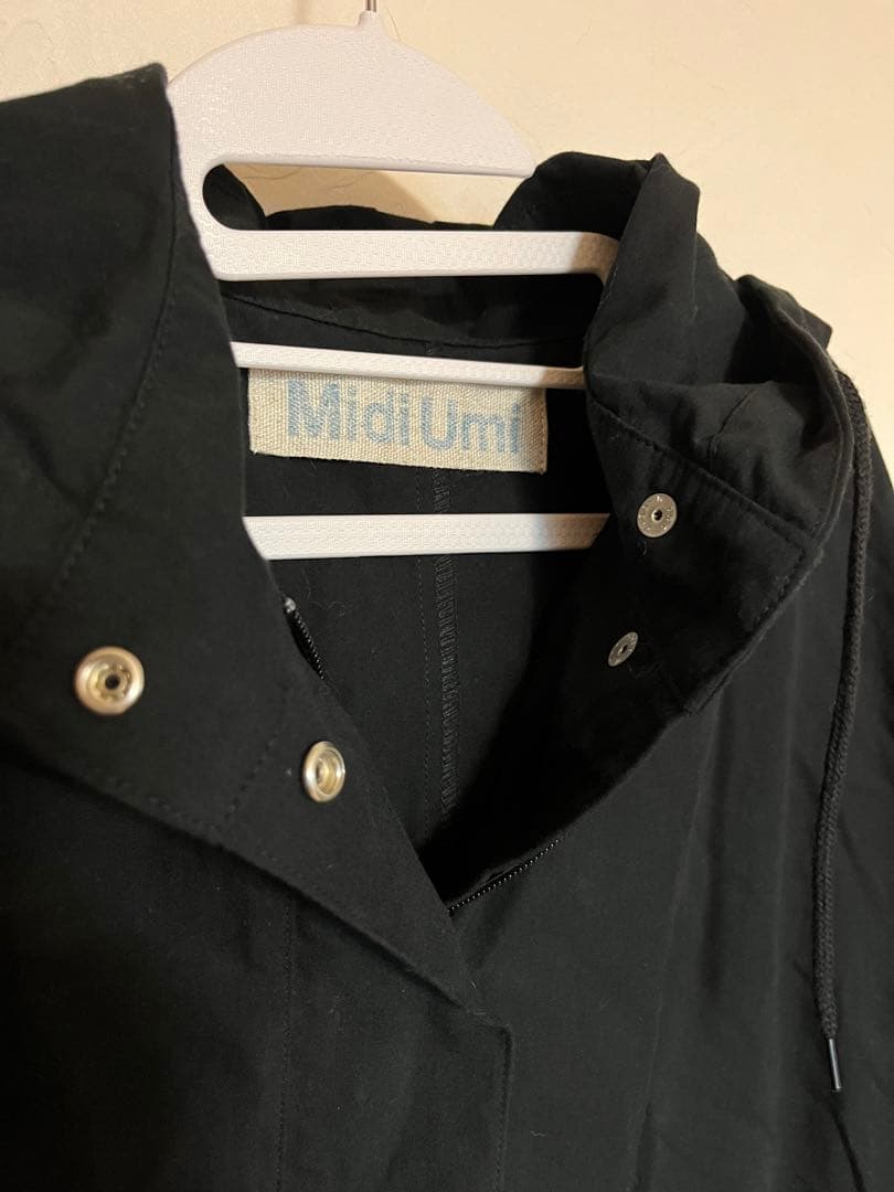 【値下】Midi Umi ミディウミ　美品　ロングコート　ボア　インナー付　黒
