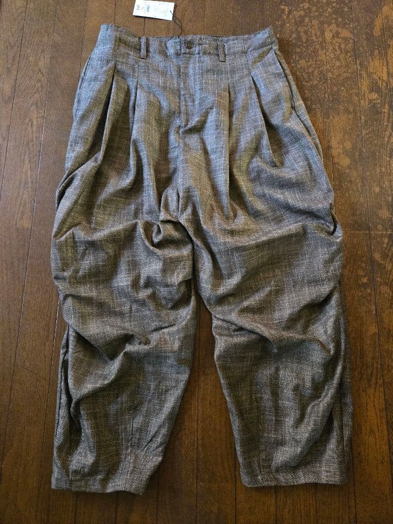 glamb　Glen Check Tuck Pants