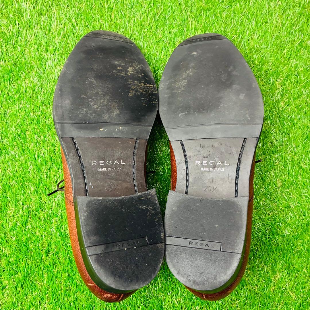 【極美品】REGAL 革靴 シボレザー ポストマン 厚底 パティーヌ 26½