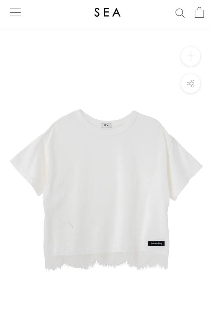 【新品】SEA VINTAGE 88 DAMAGED SHORT LACETEE