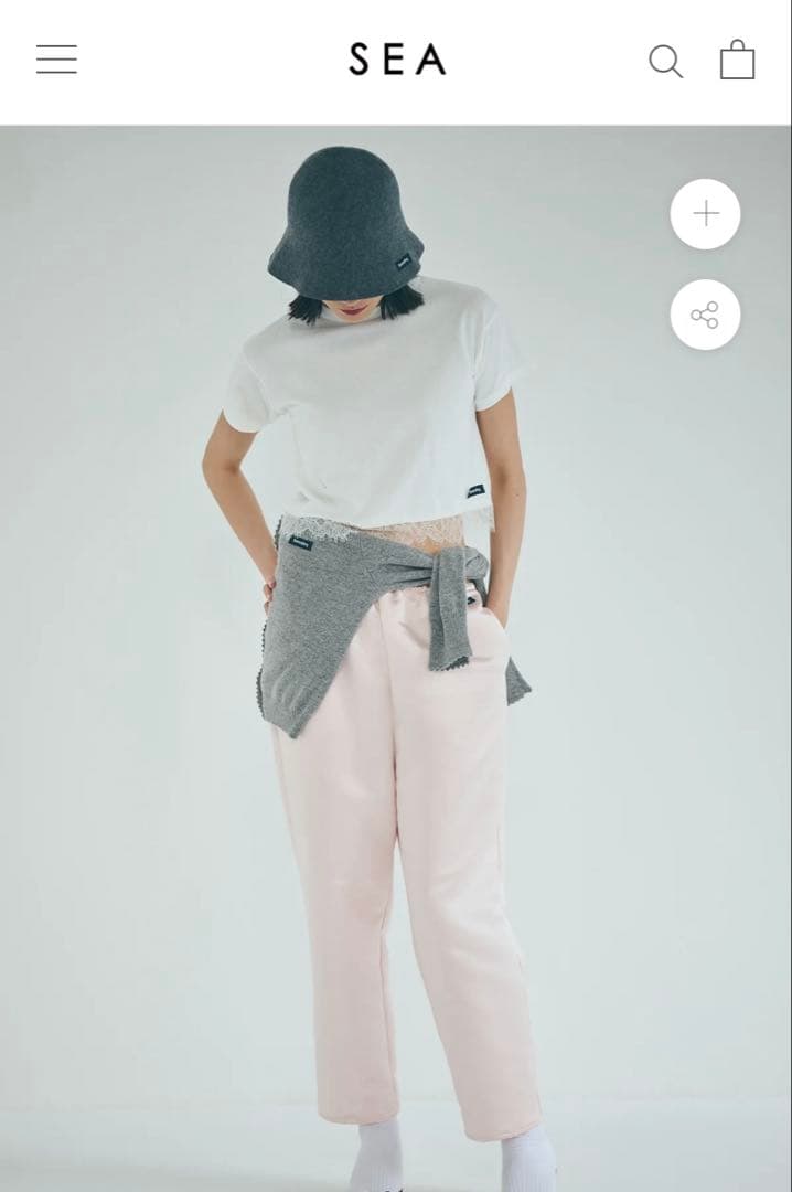 【新品】SEA VINTAGE 88 DAMAGED SHORT LACETEE