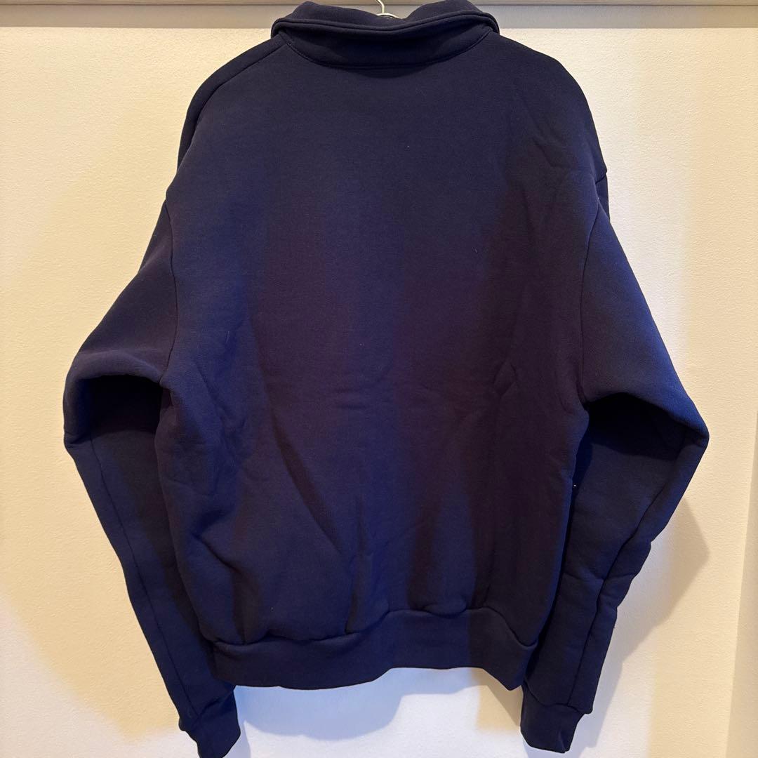 新品 CEASE COLLAR ZIP SWEATSHIRT ネイビー
