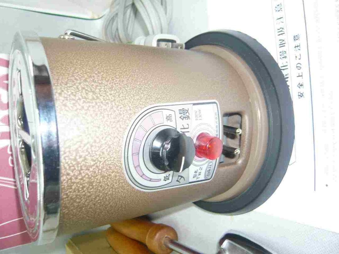 ③タキイ和裁電化鏝　ランプ付　和裁こて　 和裁コテ　鏝２本付　未使用保管品