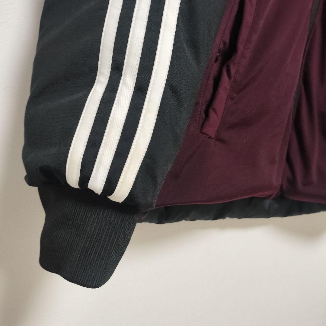 adidas アディダス スーパースター リバーシブル ダウンジャケット 黒紫