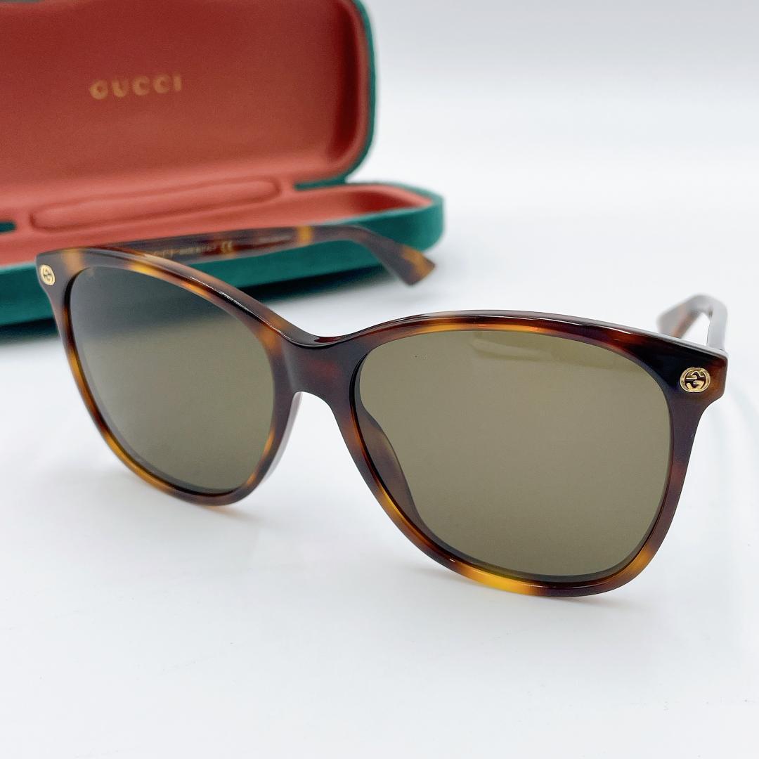 美品 GUCCI サングラス ウェリントン ビー インターロッキングm505