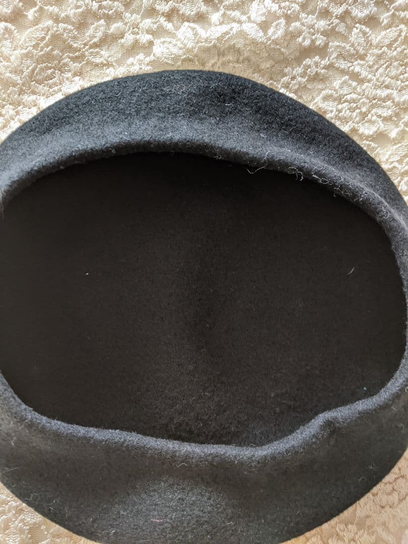 Jean Paul Gaultier ブラック ベレー帽サイズ48