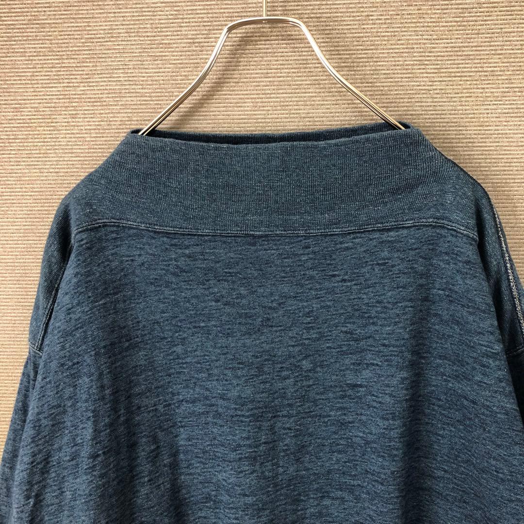 45R 天竺の908馬モック(インディゴ 重) ネイビー