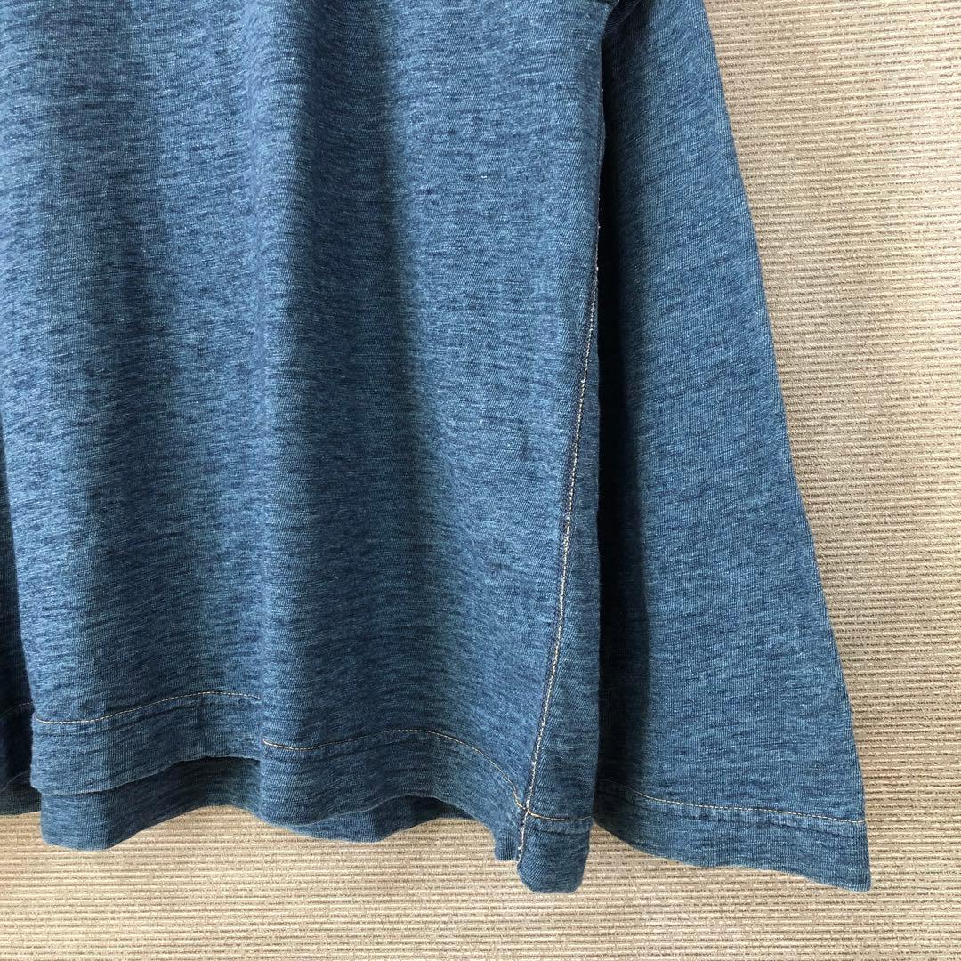 45R 天竺の908馬モック(インディゴ 重) ネイビー