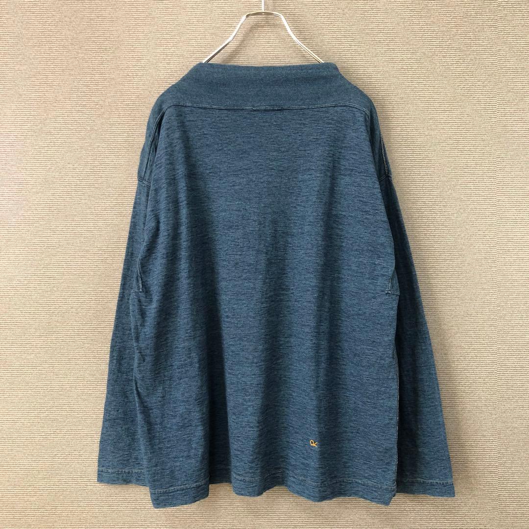 45R 天竺の908馬モック(インディゴ 重) ネイビー