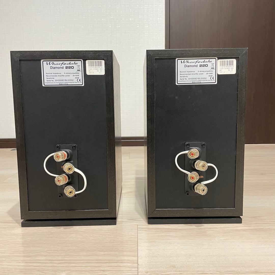 【最安値】Wharfedale Diamond 220 ペアスピーカー　ブラック