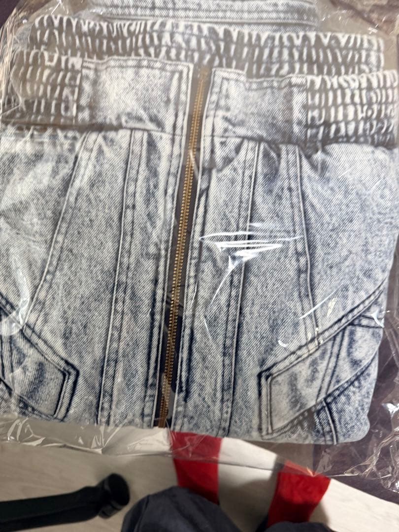 新品ゴールドジム ヴィンテージ加工 デニムジャケット Mサイズ