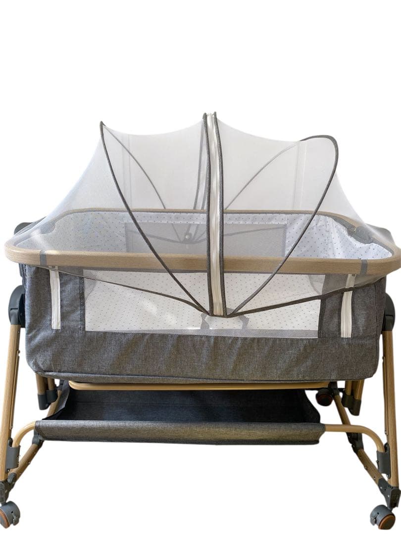 ベビーベッド 添い寝 おむつ台付きベビーベッド 乳児用ベッド