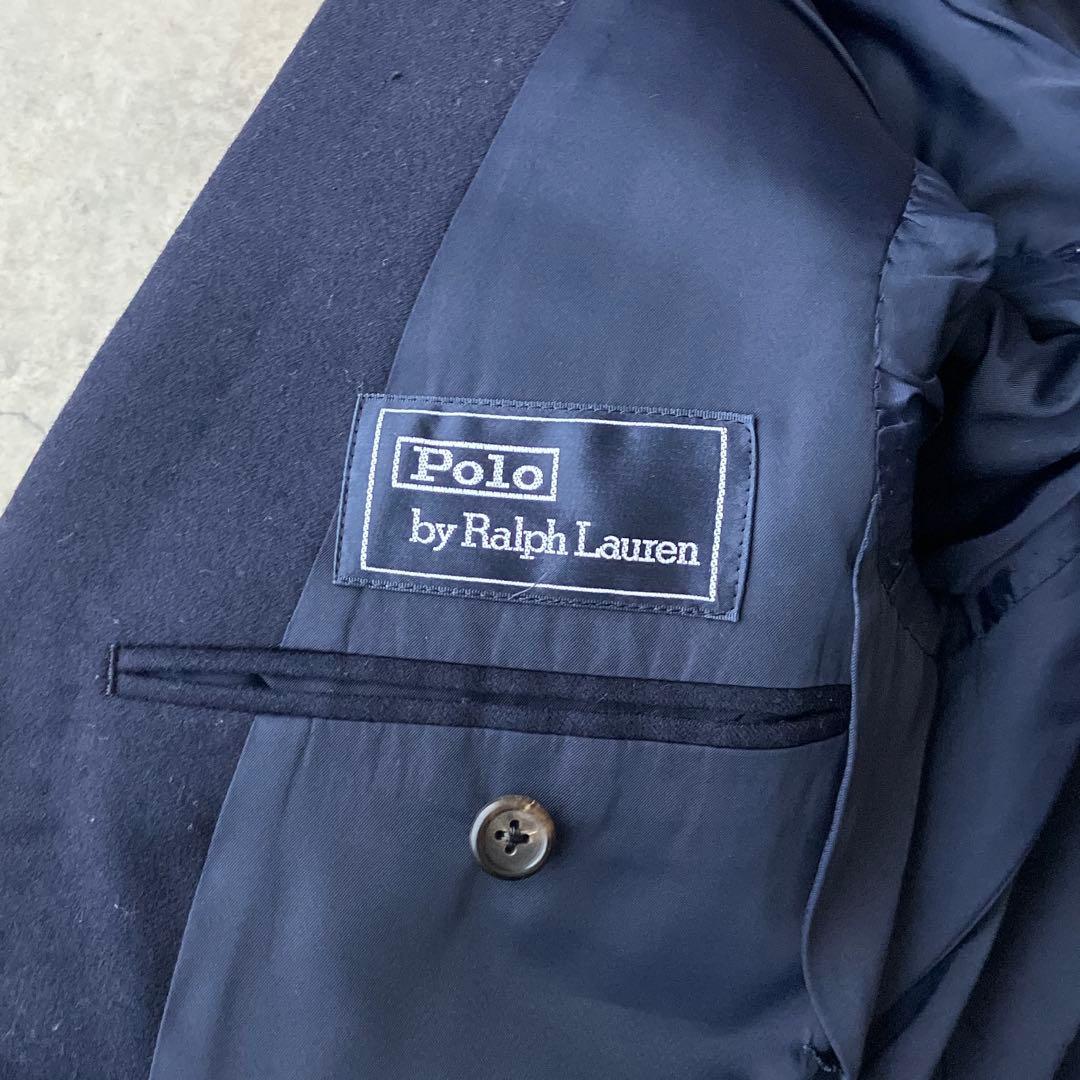 90s ラルフローレン ネイビー テーラードジャケット 紺ブレ ゴールドボタン
