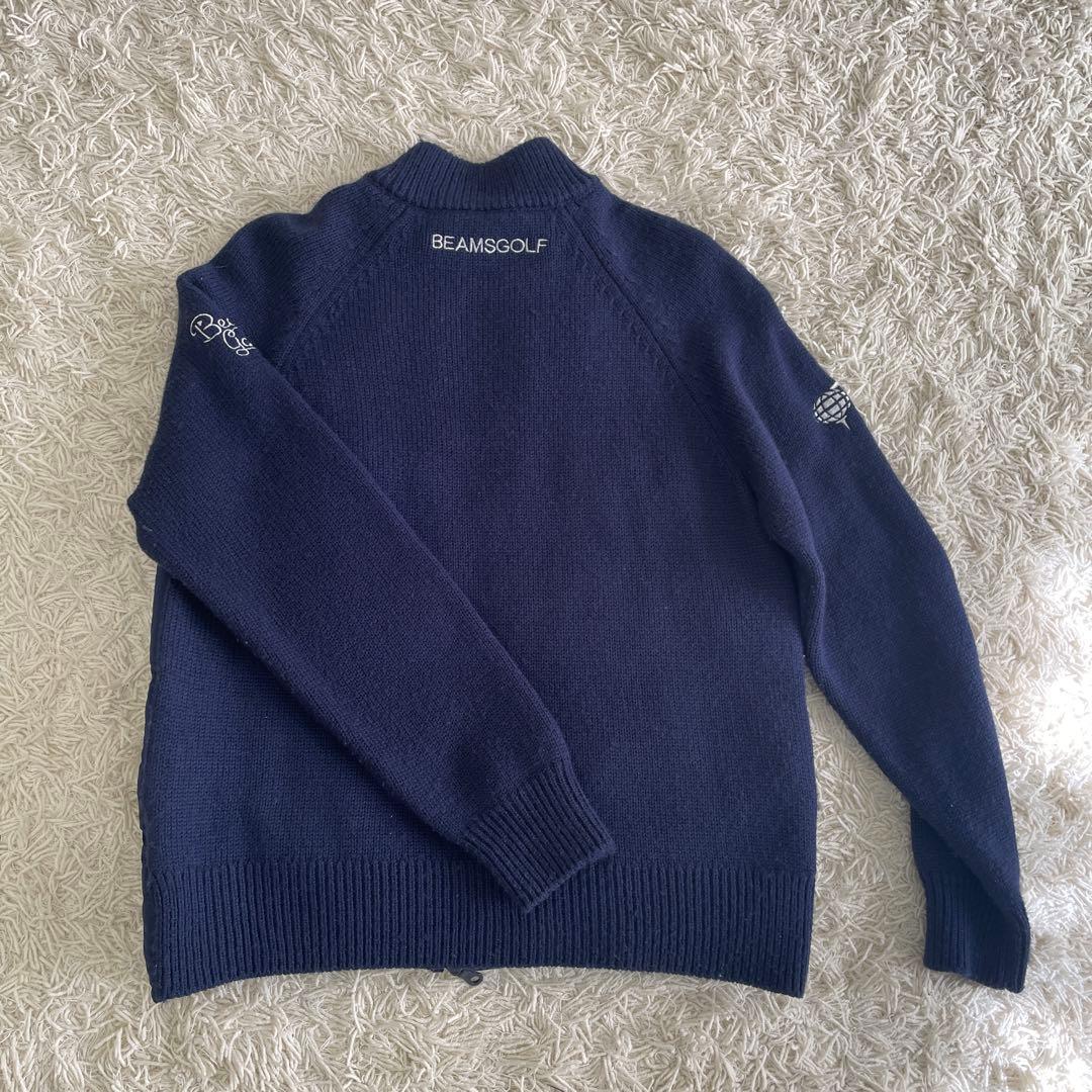 BEAMS GOLF ネイビー ダウンセーター
