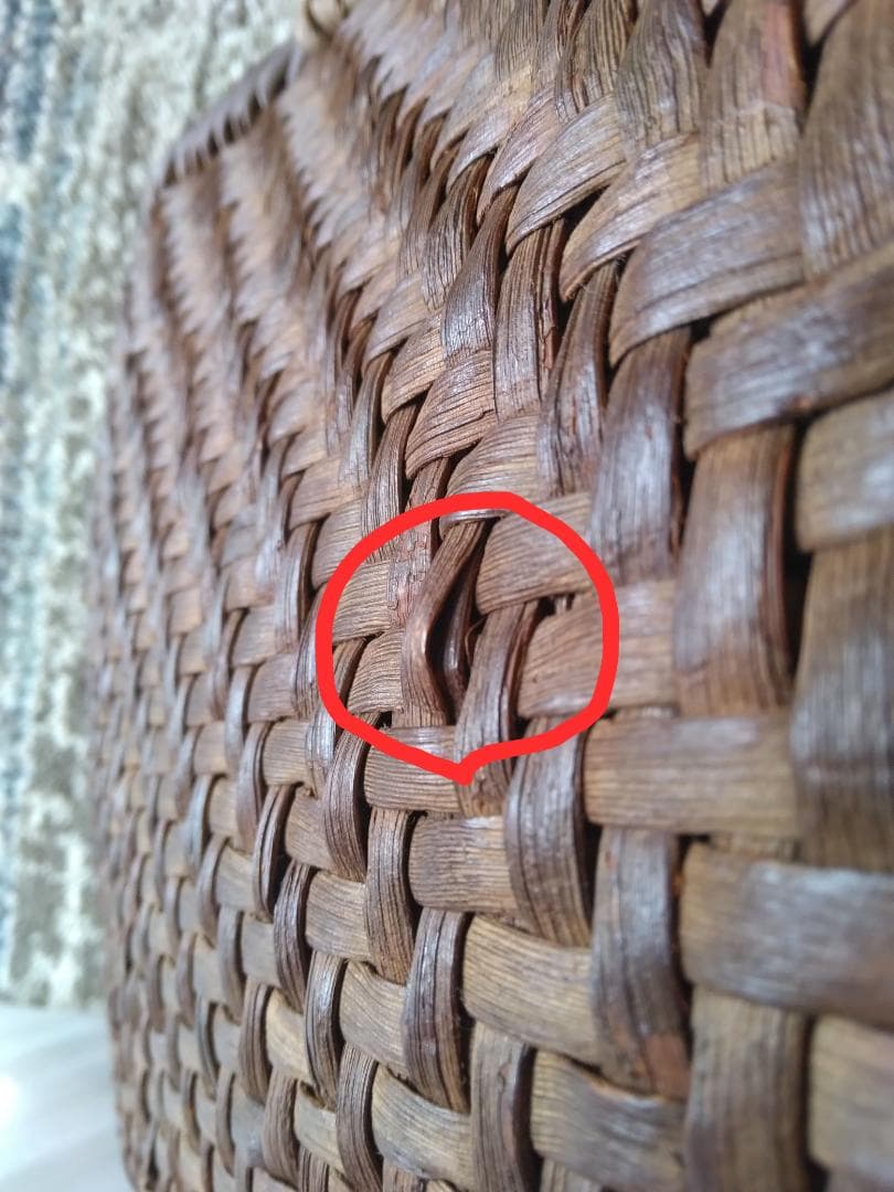 【商品】国産　山ぶどう手提げかご