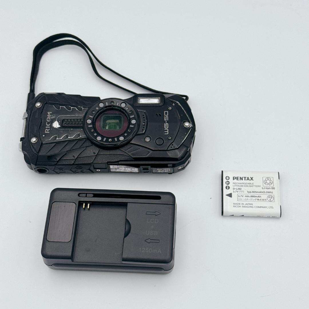 RICOH WG-50 防水・防塵・耐衝撃デジタルカメラ ブラック