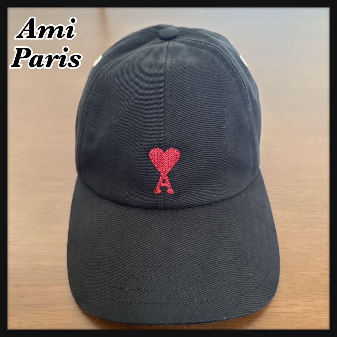 AmiParis アミパリス ベースボールキャップ 帽子 ブラック 男女兼用
