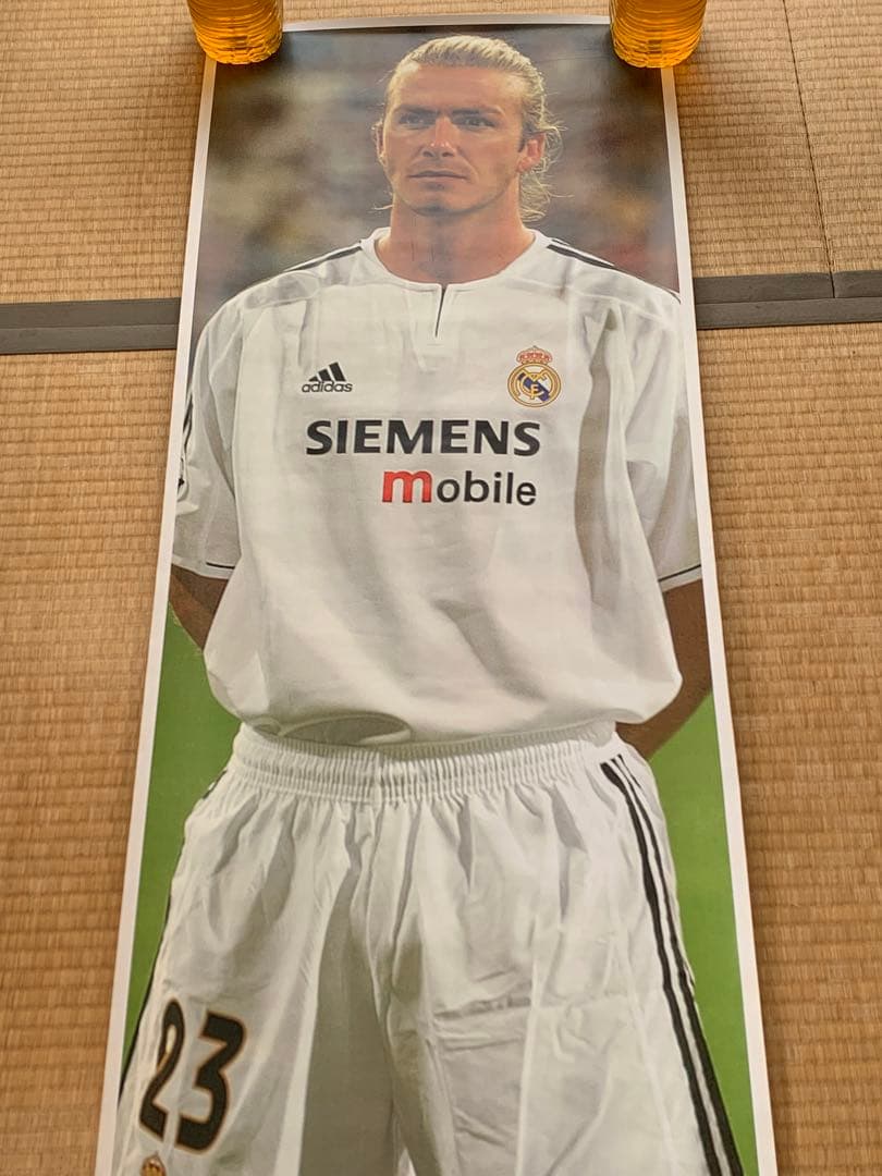 ベッカム 等身大ポスター　レアルマドリード　新品