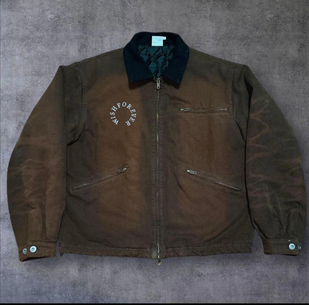 wishforever ドローコードヴィンテージライクショートダックジャケット