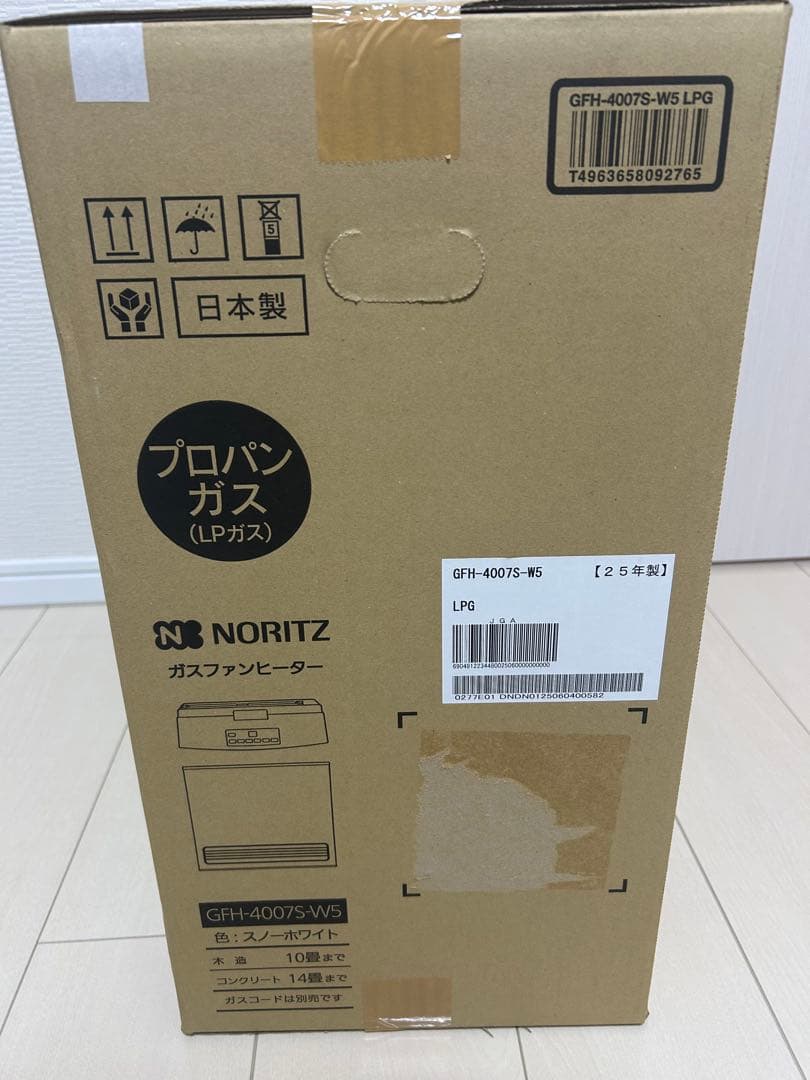 ノーリツ　ガスファンヒーター　GFH-4007S-W5