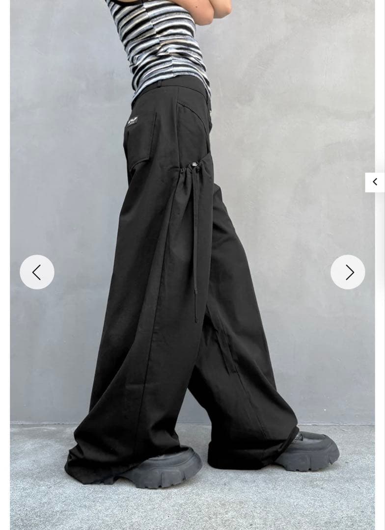 【Cycle by myob】ドローコードスパイラルボタンパンツ