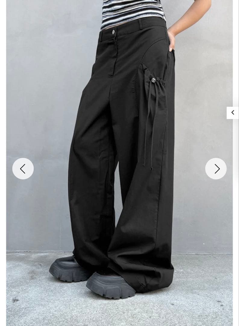 【Cycle by myob】ドローコードスパイラルボタンパンツ