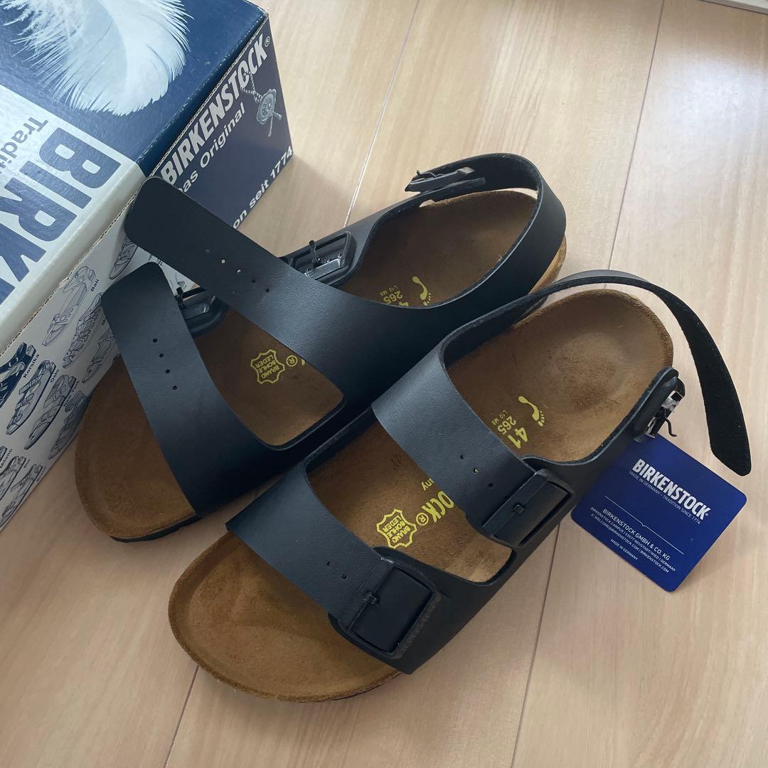 【新品　未使用】BIRKENSTOCK ミラノ ブラック サンダル 41
