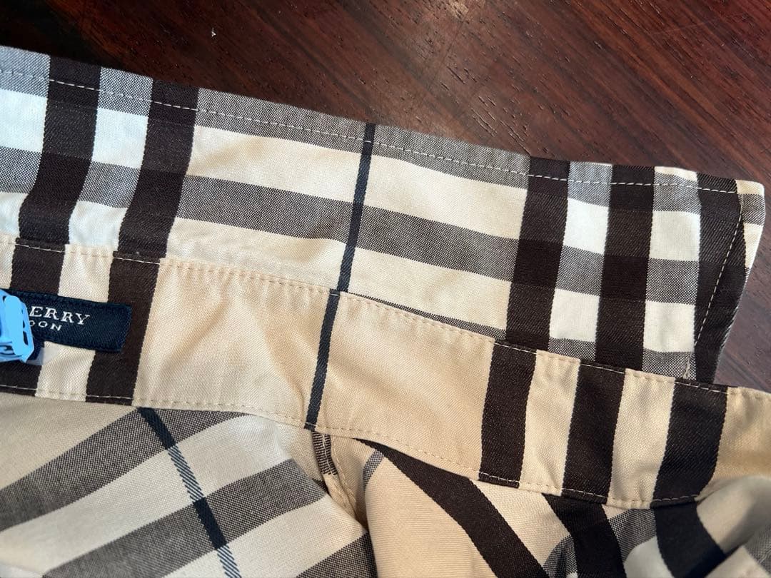 ミ*ン様 BURBERRY ノースリーブチェックワンピース 40