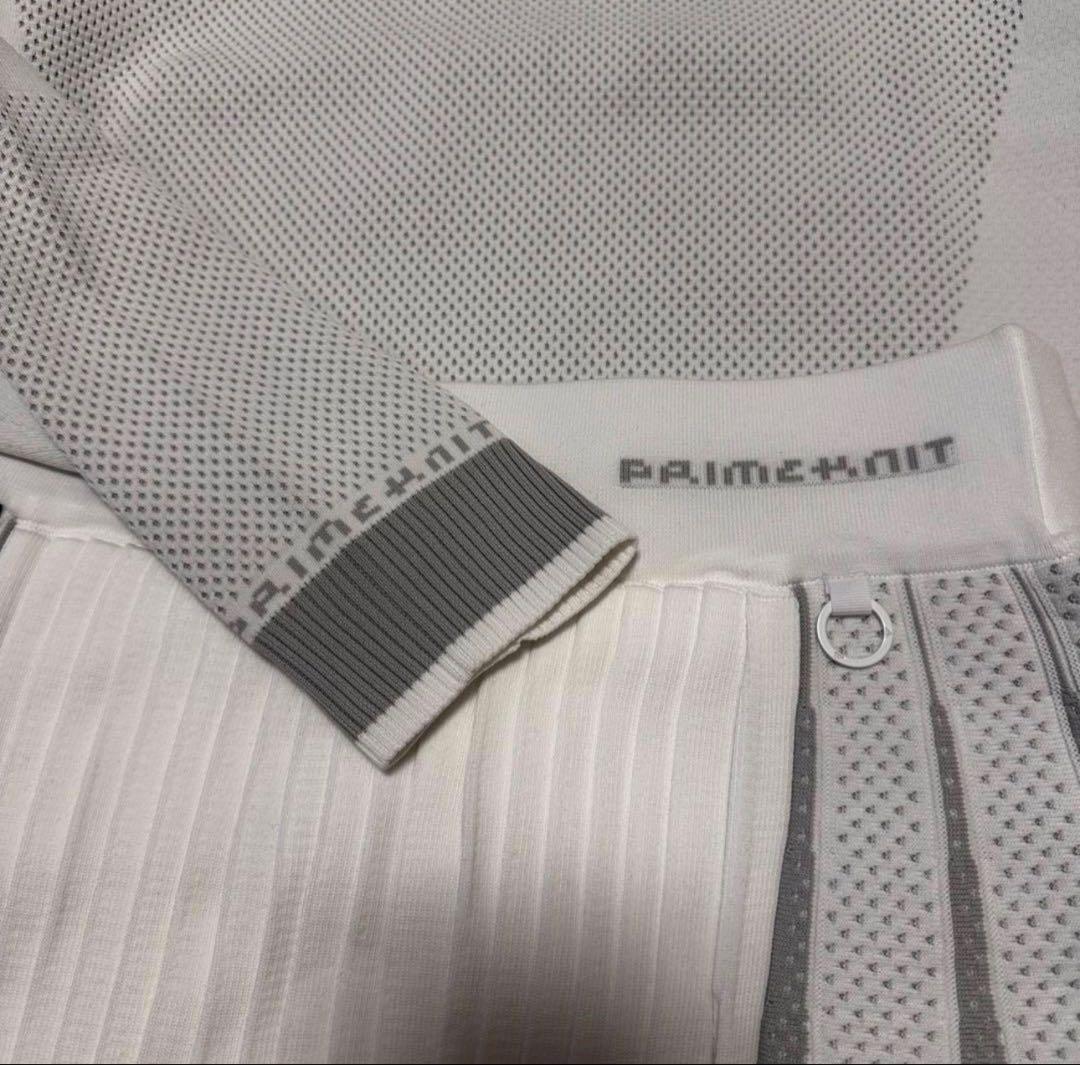 長袖セーター　オーバーサイズ　プリーツスカート　ニット　セットアップ　秋冬　新品