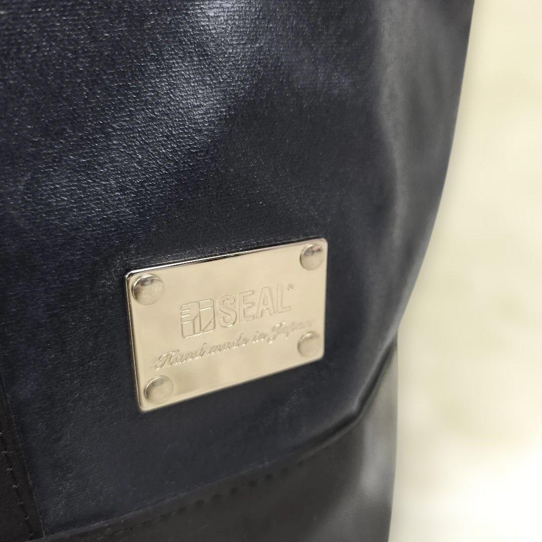 ✨極美品✨ SEAL 森野帆布 コラボ ボストンバッグ 2way タイヤ 紺黒