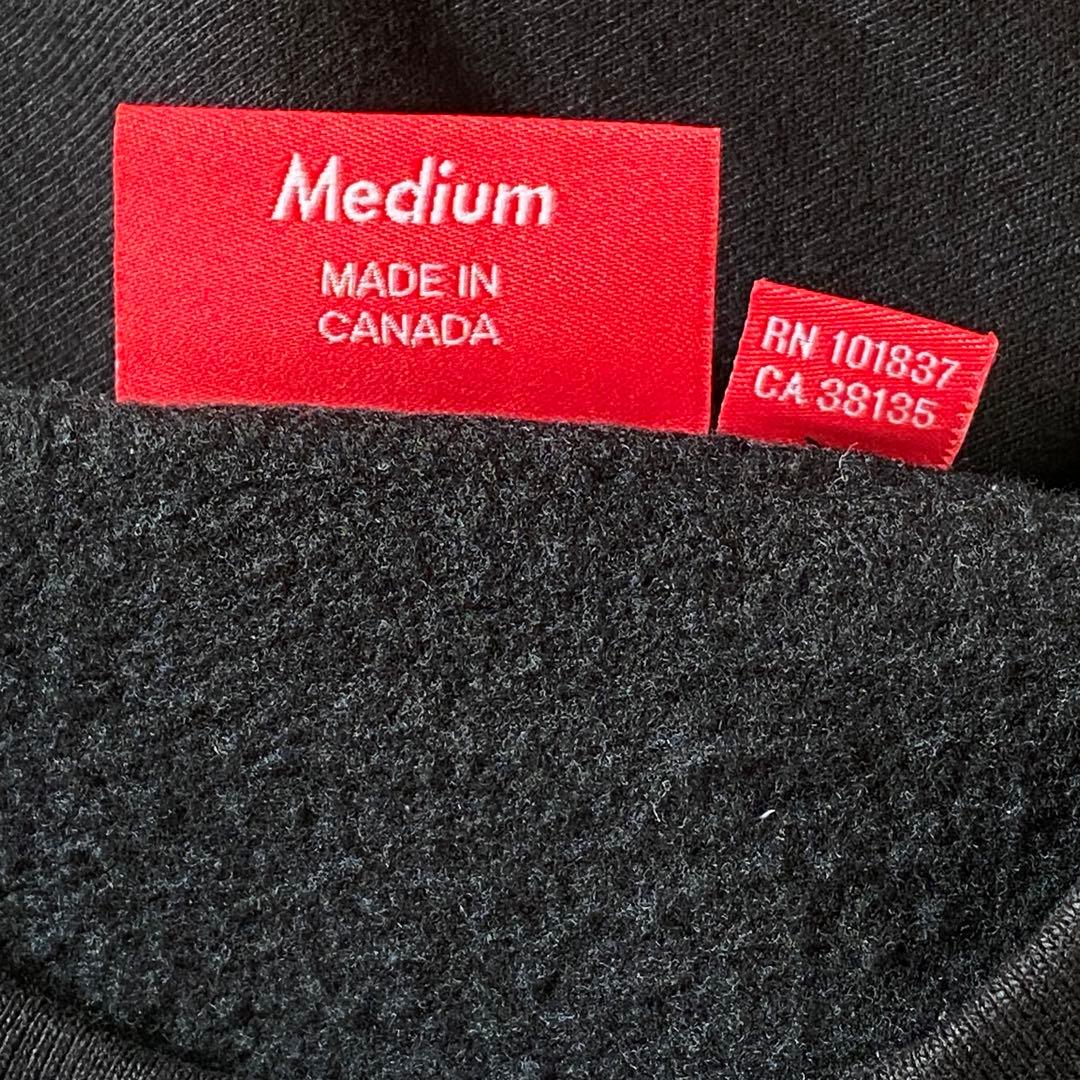 タグ付 22AW BOX LOGO CREWNECK BLACK M