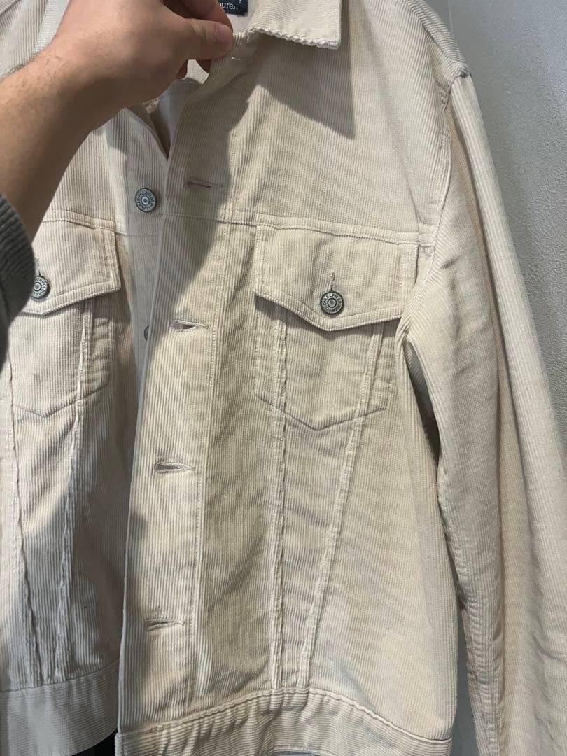 希少ポロラルフローレン コーデュロイ トラッカージャケット クリーム アイボリー