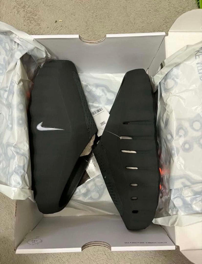 Nike mind 001スリッポン サンダル ブラック 001 27cm